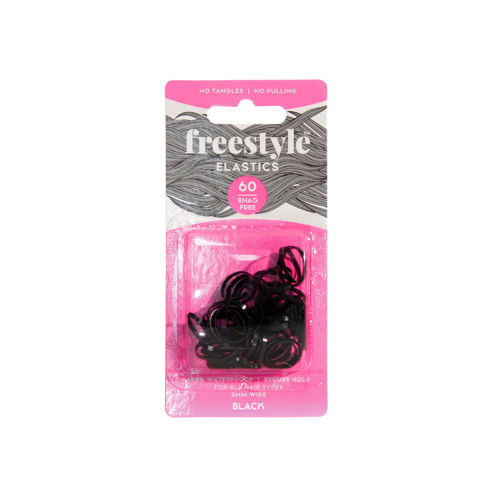 FREESTYLE Snag Free Elastics 2mm 60 Piece | 2mm 60 Piece, Various Colours