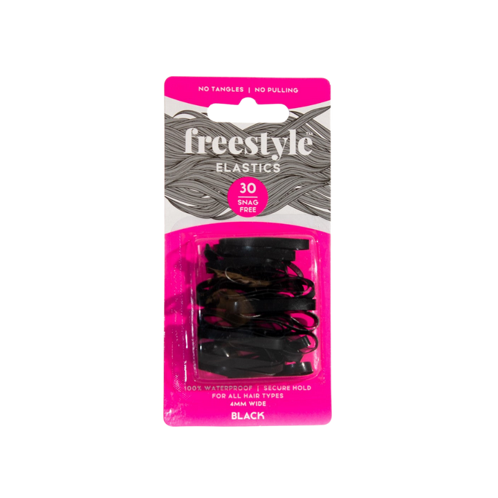 FREESTYLE Snag Free Elastics 4mm 30 Piece | 4mm 30 Piece, Various Colours