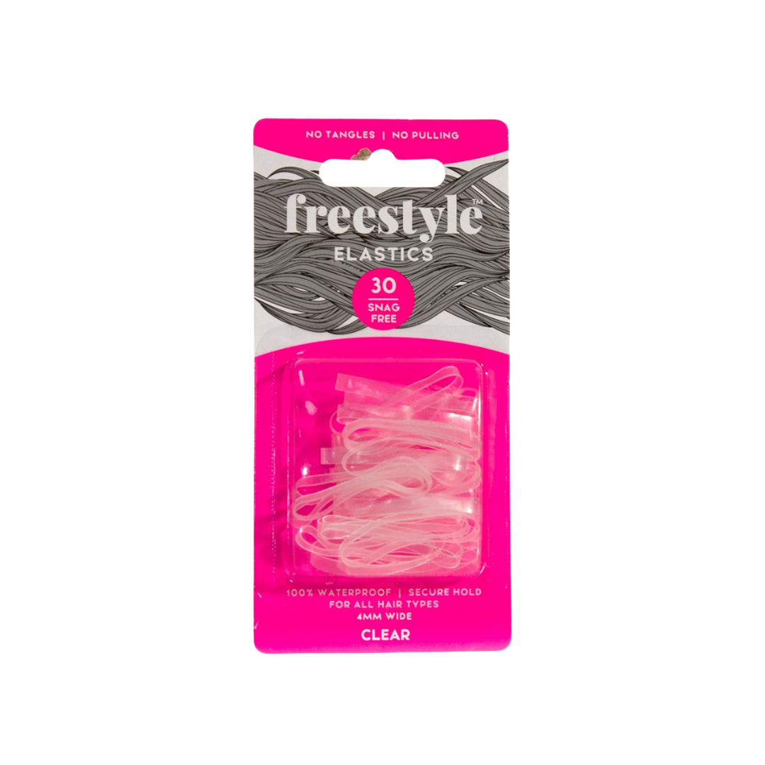FREESTYLE Snag Free Elastics 4mm 30 Piece | 4mm 30 Piece, Various Colours