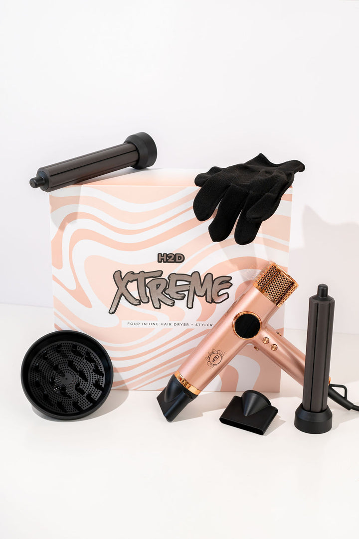H2D XTREME FOUR IN ONE HAIR DRYER + STYLER ROSE GOLD