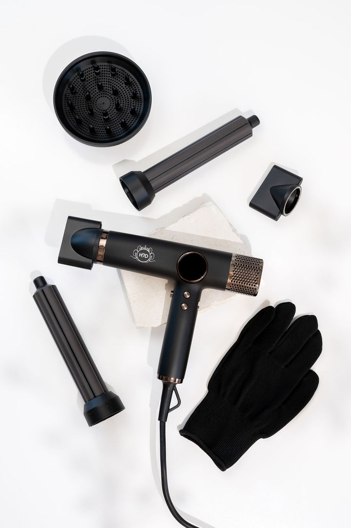 H2D XTREME FOUR IN ONE HAIR DRYER + STYLER BLACK