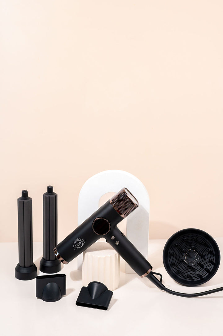 H2D XTREME FOUR IN ONE HAIR DRYER + STYLER BLACK