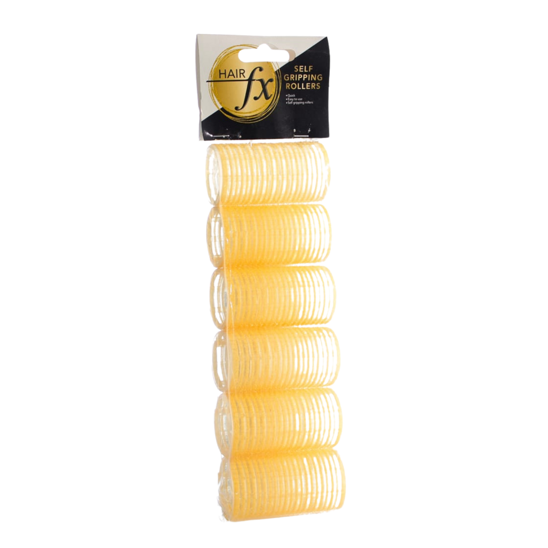 HAIR FX Self Gripping Rollers  6 Pack  |  Various Sizes And Colours