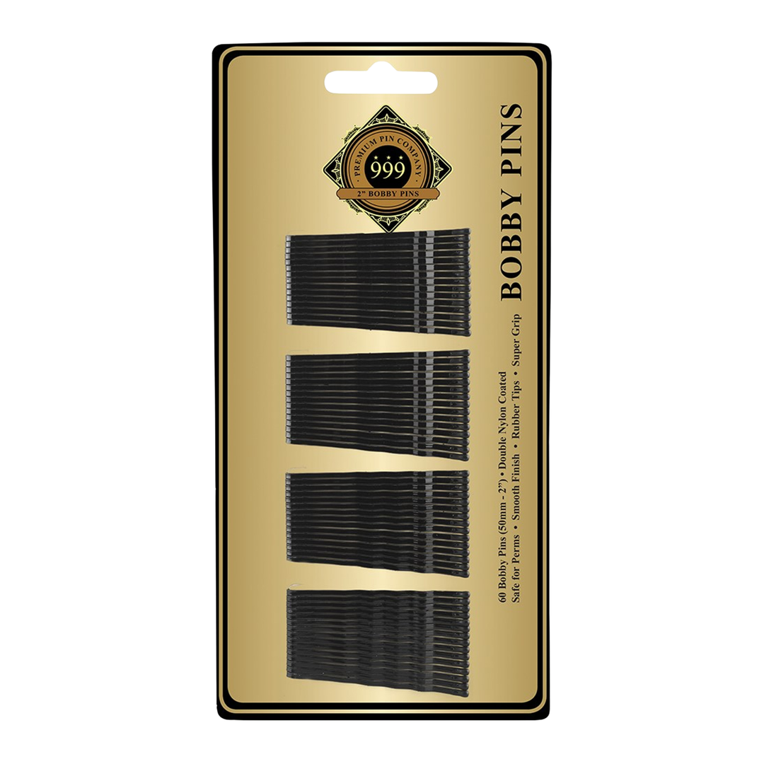 DATELINE PROFESSIONAL 999 Bobby Pins  2" Card Of 60  |  Various Colours