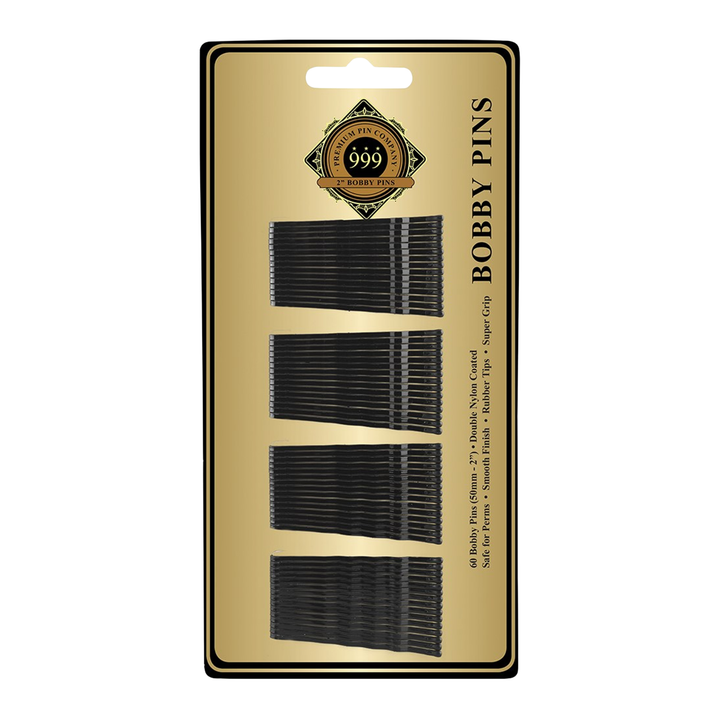 DATELINE PROFESSIONAL 999 Bobby Pins  2" Card Of 60  |  Various Colours