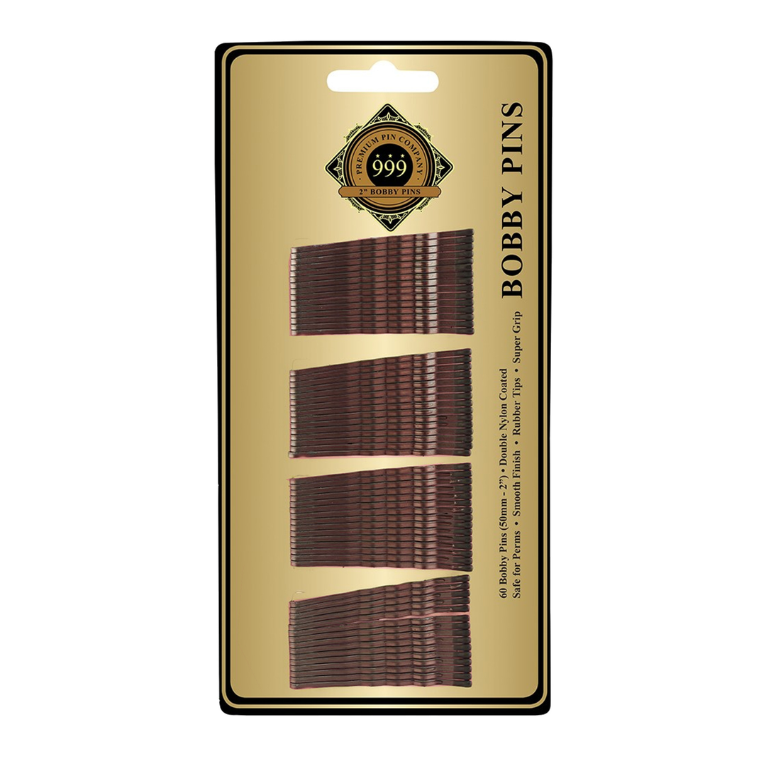 DATELINE PROFESSIONAL 999 Bobby Pins  2" Card Of 60  |  Various Colours