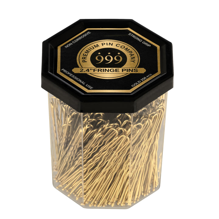 DATELINE PROFESSIONAL 999 FRINGE PINS GOLD 2.4" 250 PACK