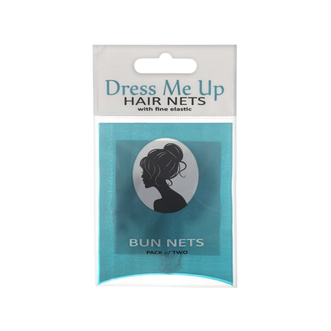 DRESS ME UP Bun Hair Nets 2 Pack  |  Various Colours