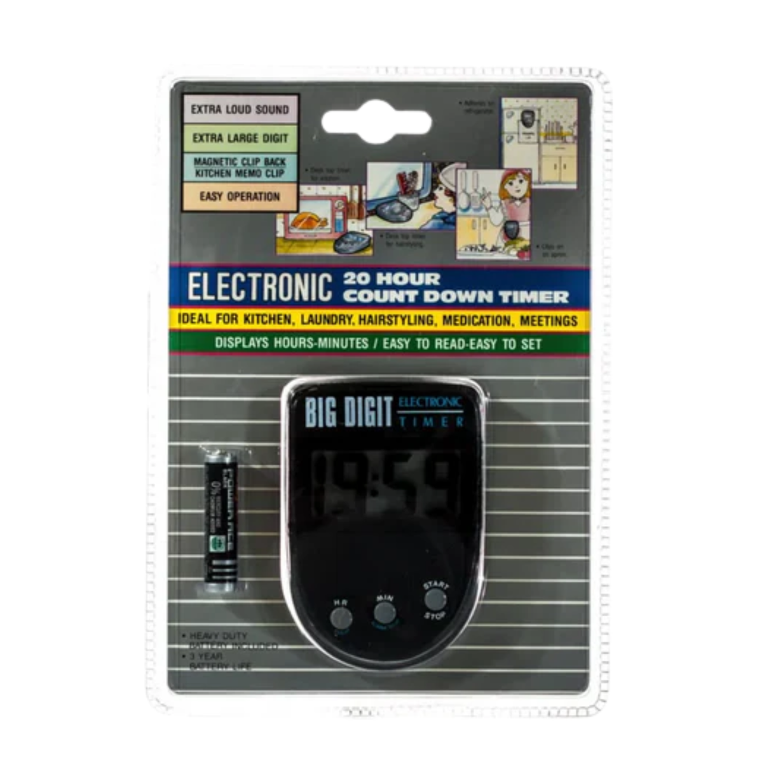 Digital Timer Digit Description DATELINE PROFESSIONAL BIG DIGIT ELECTRONIC TIMER (SD) – Salon Hair Care