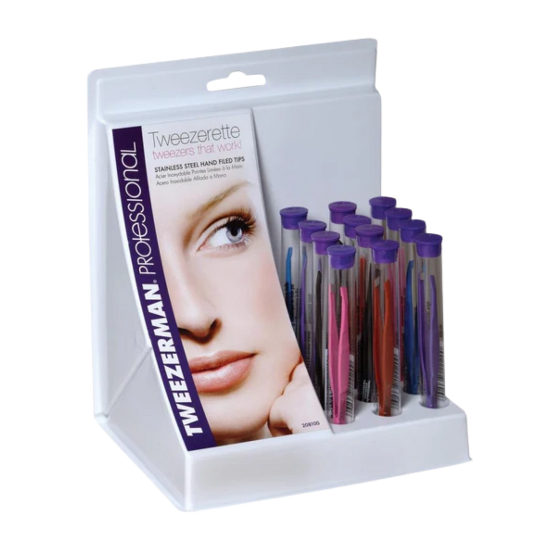 DATELINE PROFESSIONAL TWEEZERETTE TWEEZERS ASSORTED COLOURS