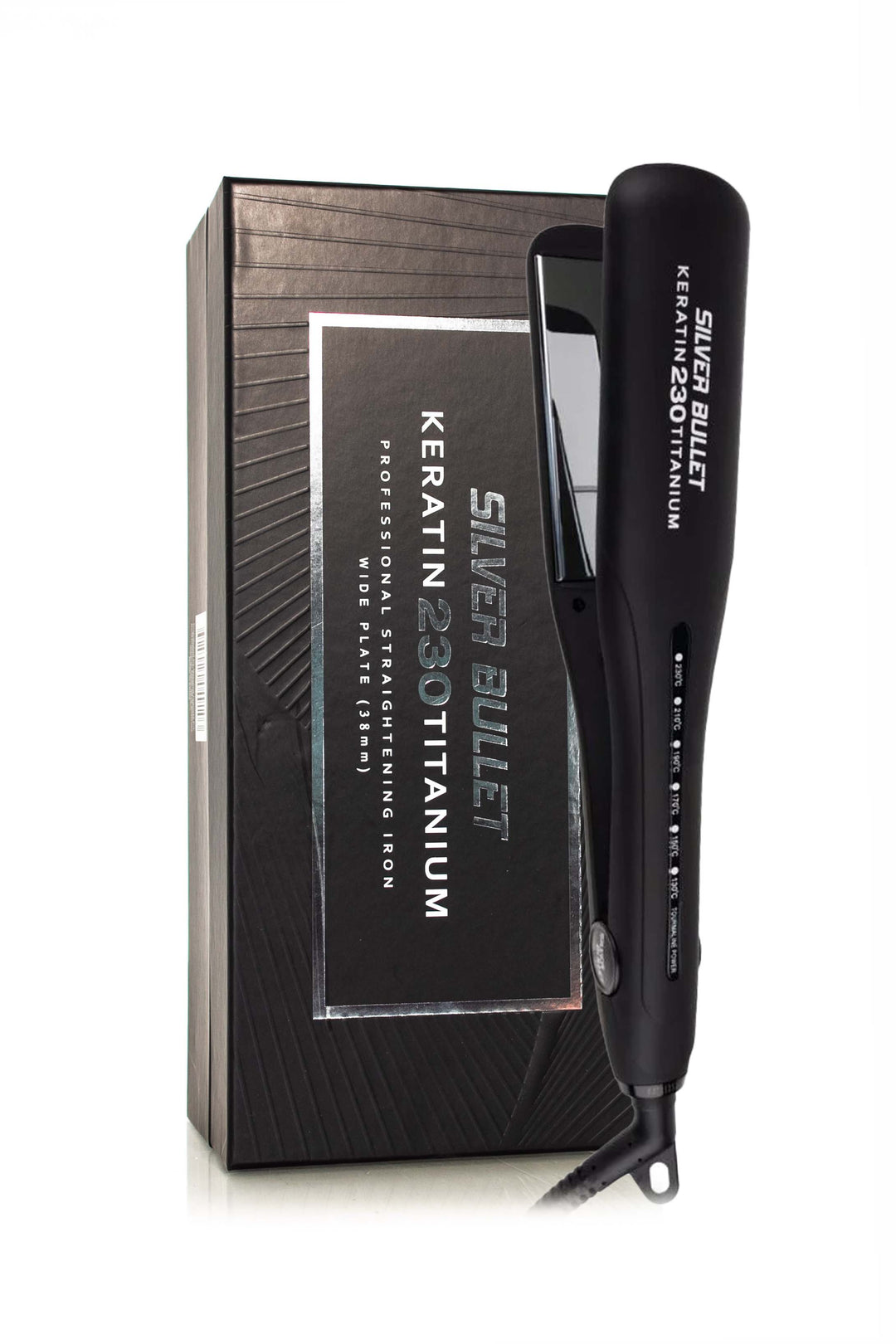 SILVER BULLET KERATIN 230 SILVER TITANIUM WIDE PLATE STRAIGHTENER