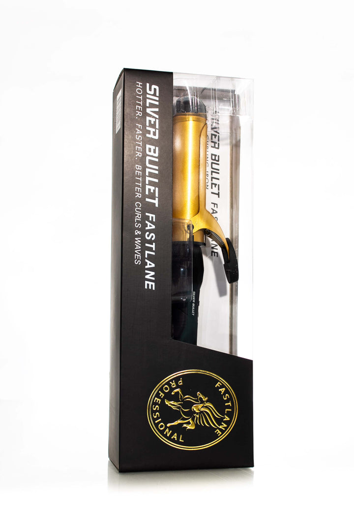 SILVER BULLET Fastlane Gold Curling Iron Tong | Various Sizes