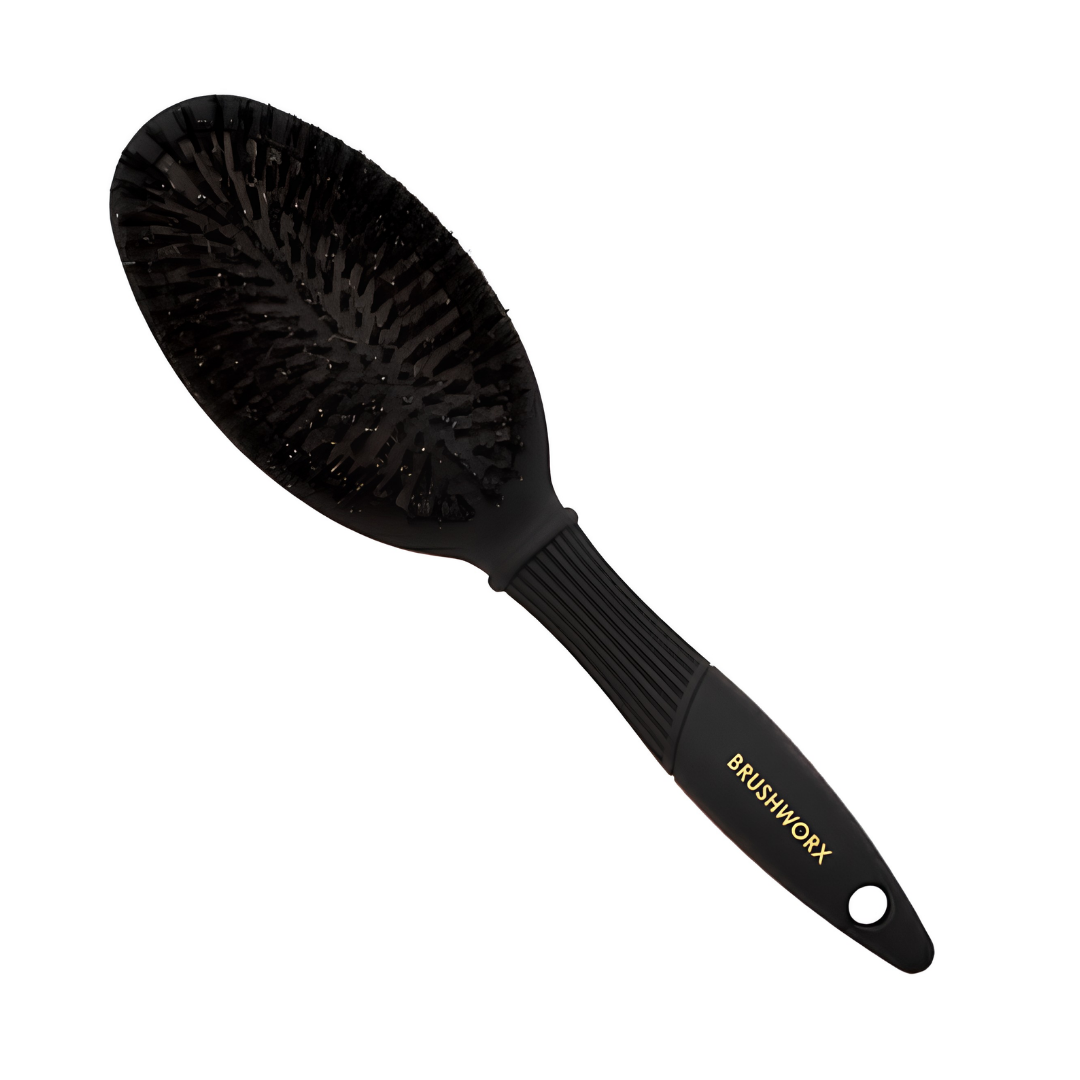 BRUSHWORX GOLD OVAL CUSHION BRUSH
