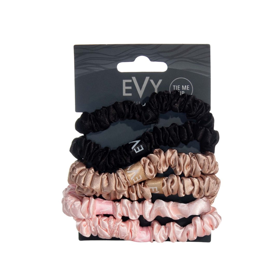 EVY PROFESSIONAL Scrunchies 6 Pack I Various Colours