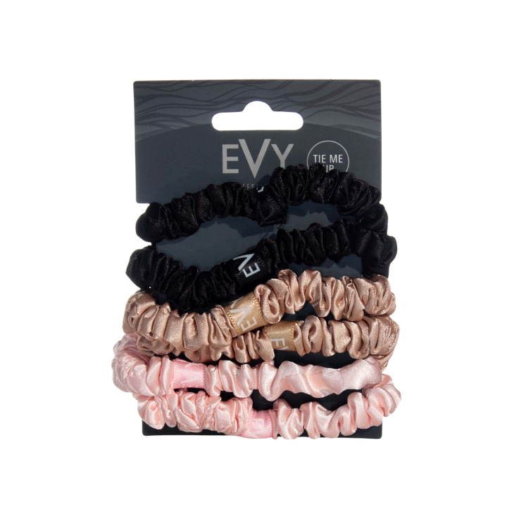 EVY PROFESSIONAL Scrunchies 6 Pack I Various Colours