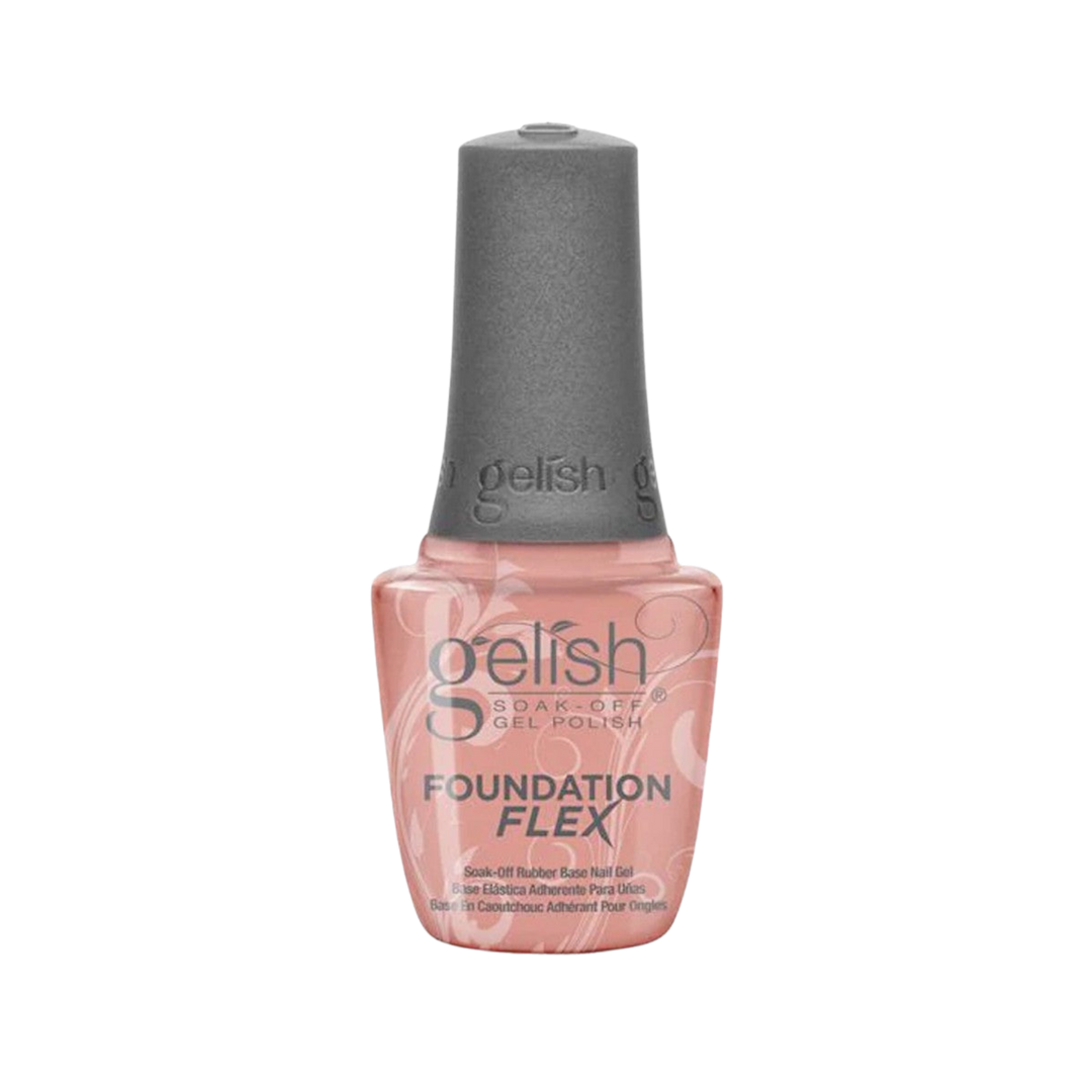 GELISH Foundation Flex 15ml Soak-Off Rubber Base Nail Gel | Various Colours