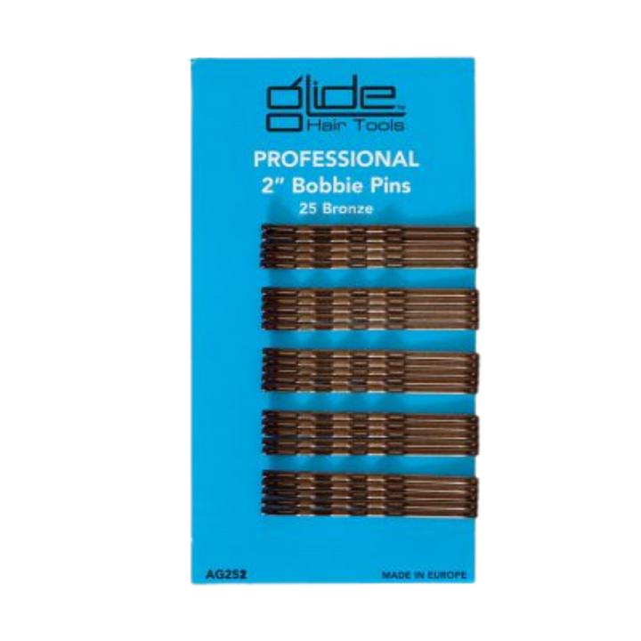 GLIDE Bobbie Pins 2" Card Of 25  |  Various Colours