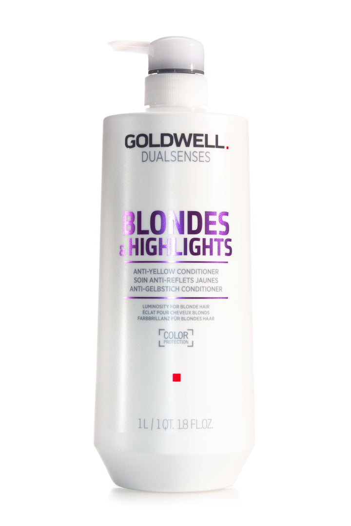 GOLDWELL Dualsenses Blondes & Highlights Anti-Yellow Conditioner + Various Sizes