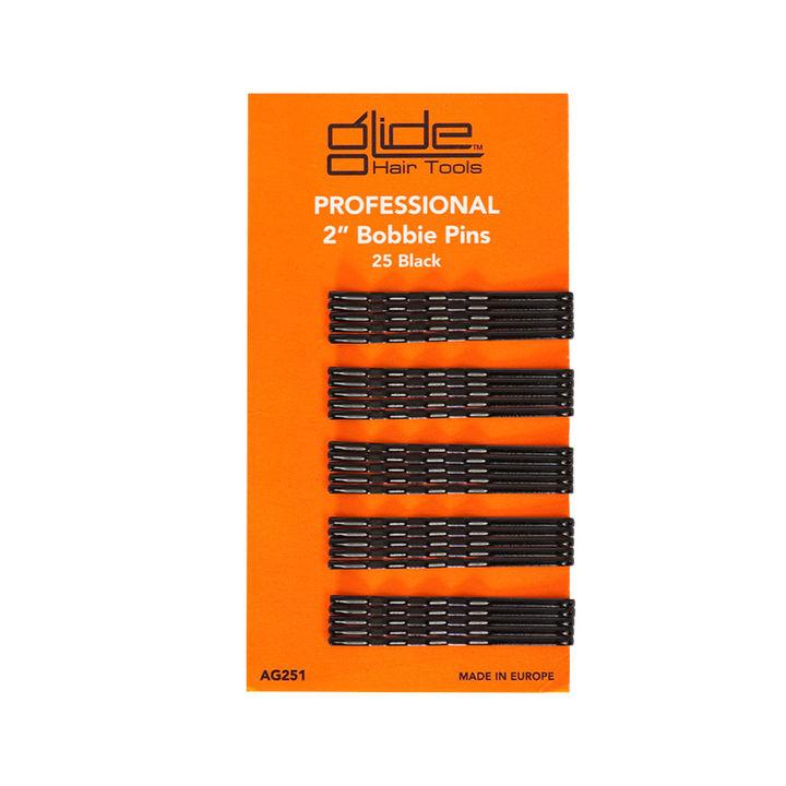 GLIDE Bobbie Pins 2" Card Of 25  |  Various Colours