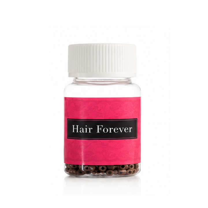 HAIR FOREVER Silicone Beads 500 Pack  |  Various Colours