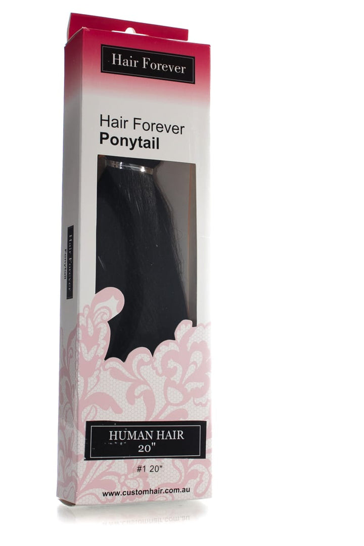 HAIR FOREVER Human Hair Pony Tail  |  Various Colours