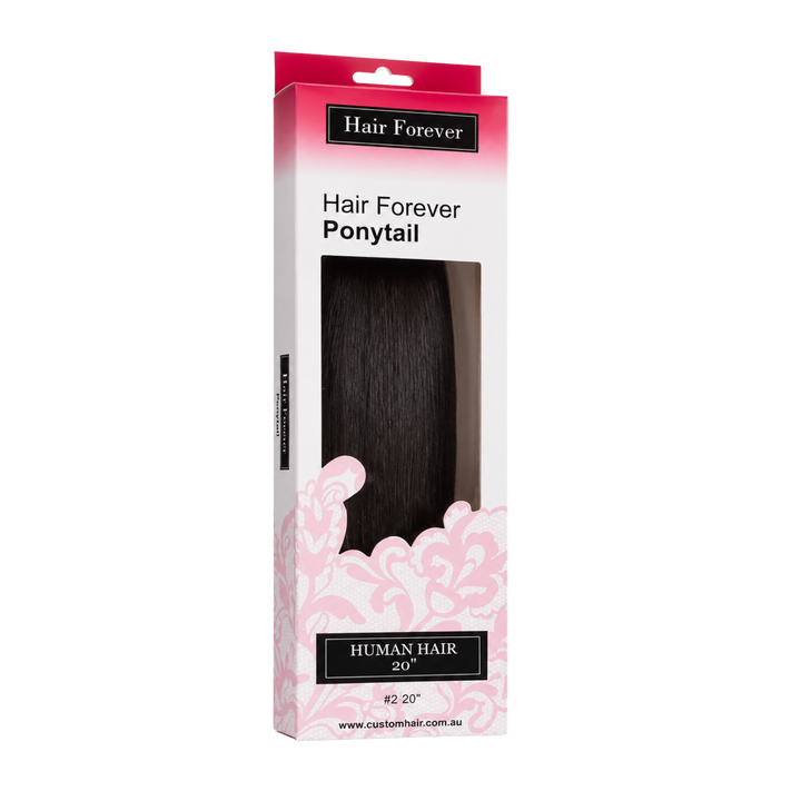HAIR FOREVER Human Hair Pony Tail  |  Various Colours