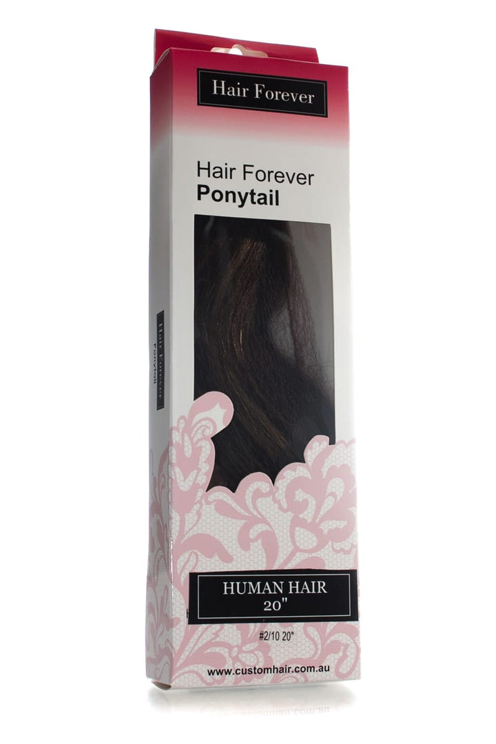HAIR FOREVER Human Hair Pony Tail  |  Various Colours