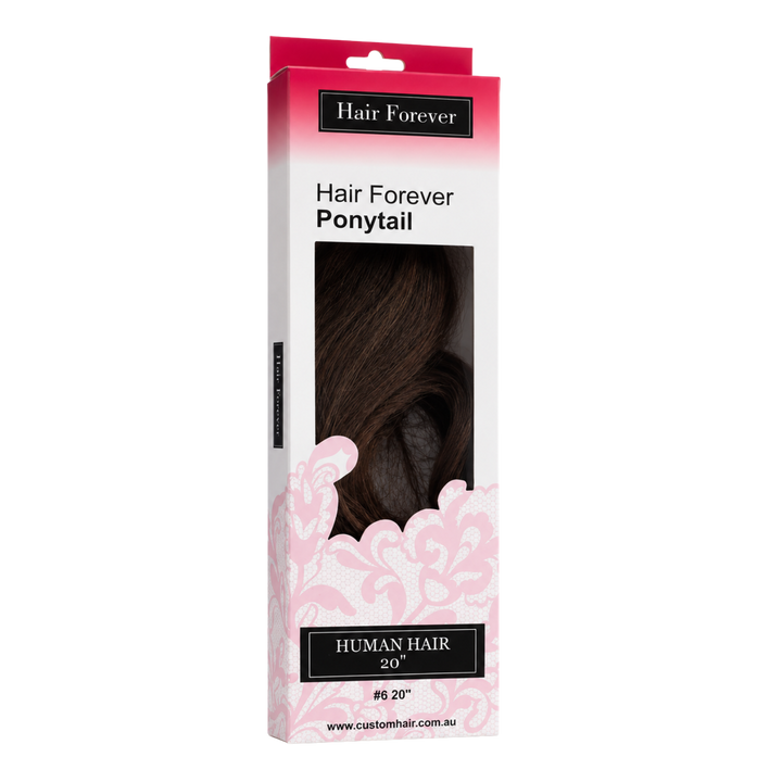 HAIR FOREVER Human Hair Pony Tail  |  Various Colours