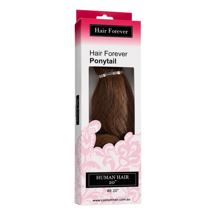 HAIR FOREVER Human Hair Pony Tail  |  Various Colours