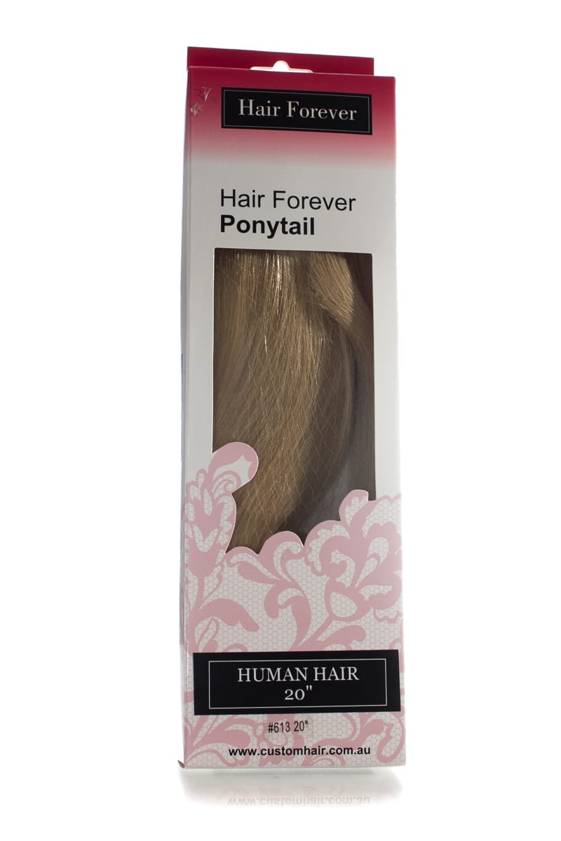 HAIR FOREVER Human Hair Pony Tail  |  Various Colours