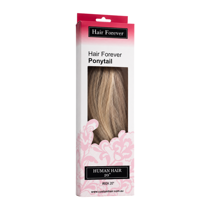 HAIR FOREVER Human Hair Pony Tail  |  Various Colours