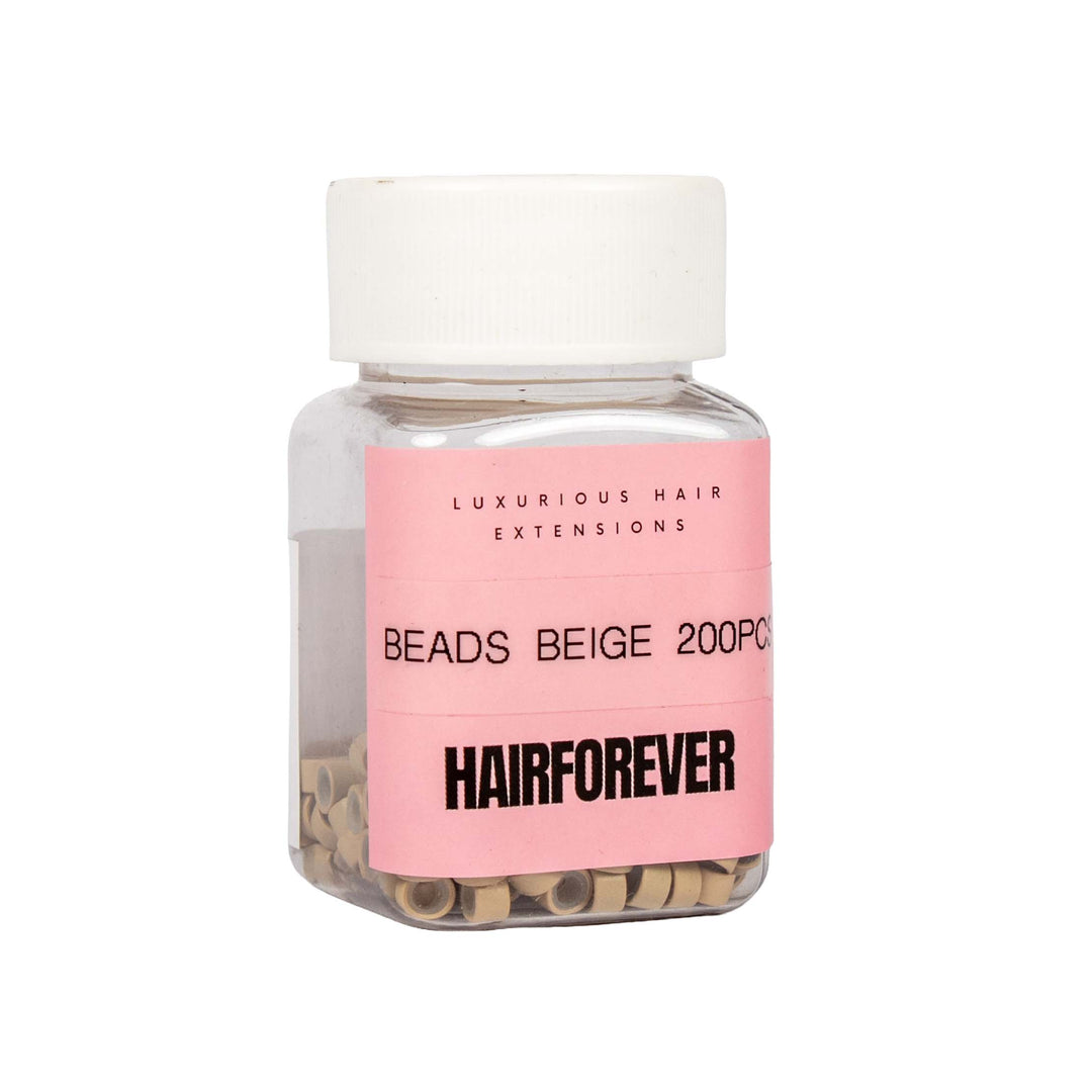 HAIR FOREVER Silicone Beads 200 Pack | Various Colours