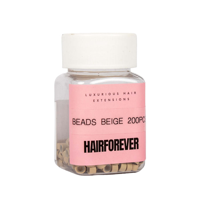 HAIR FOREVER Silicone Beads 200 Pack | Various Colours