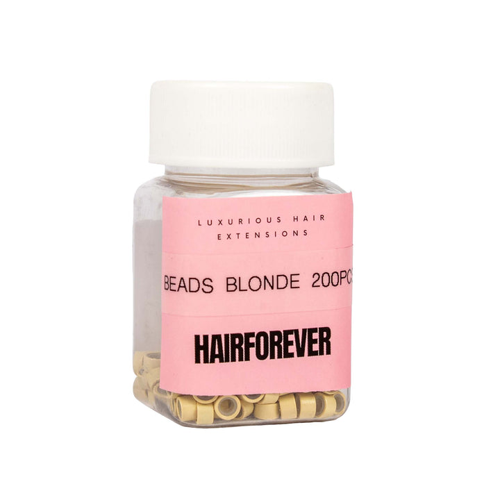 HAIR FOREVER Silicone Beads 200 Pack | Various Colours
