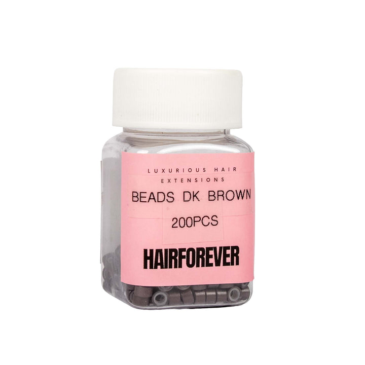 HAIR FOREVER Silicone Beads 200 Pack | Various Colours