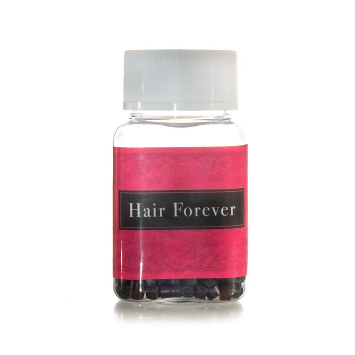HAIR FOREVER Silicone Beads 500 Pack  |  Various Colours