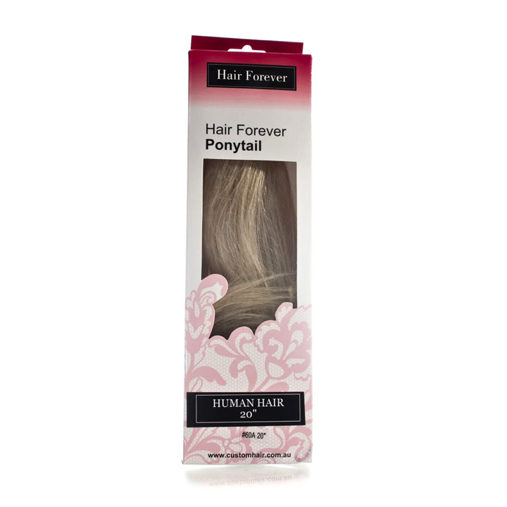 HAIR FOREVER Human Hair Pony Tail #  |  Various Colours