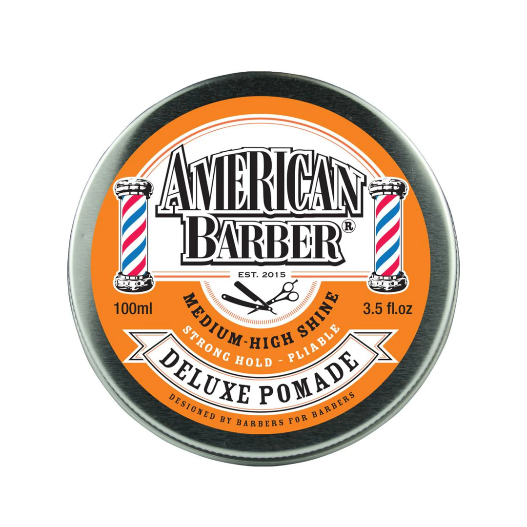 AMERICAN BARBER DELUXE POMADE MEDIUM-HIGH SHINE 100ML