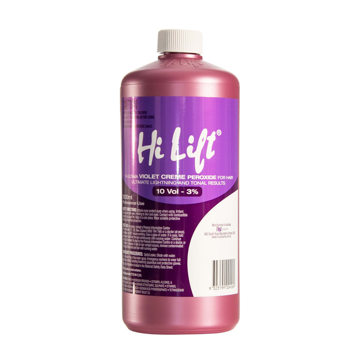 HI LIFT PROFESSIONAL Violet Creme Peroxide  |  1000ml, Various Colours