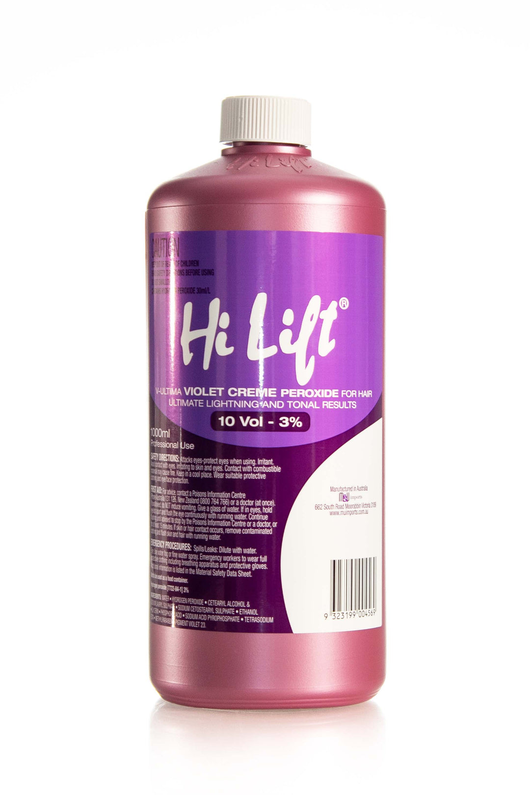 HI LIFT PROFESSIONAL Violet Creme Peroxide  |  1000ml, Various Colours