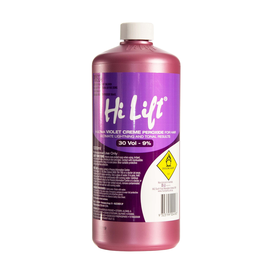 HI LIFT PROFESSIONAL Violet Creme Peroxide  |  1000ml, Various Colours