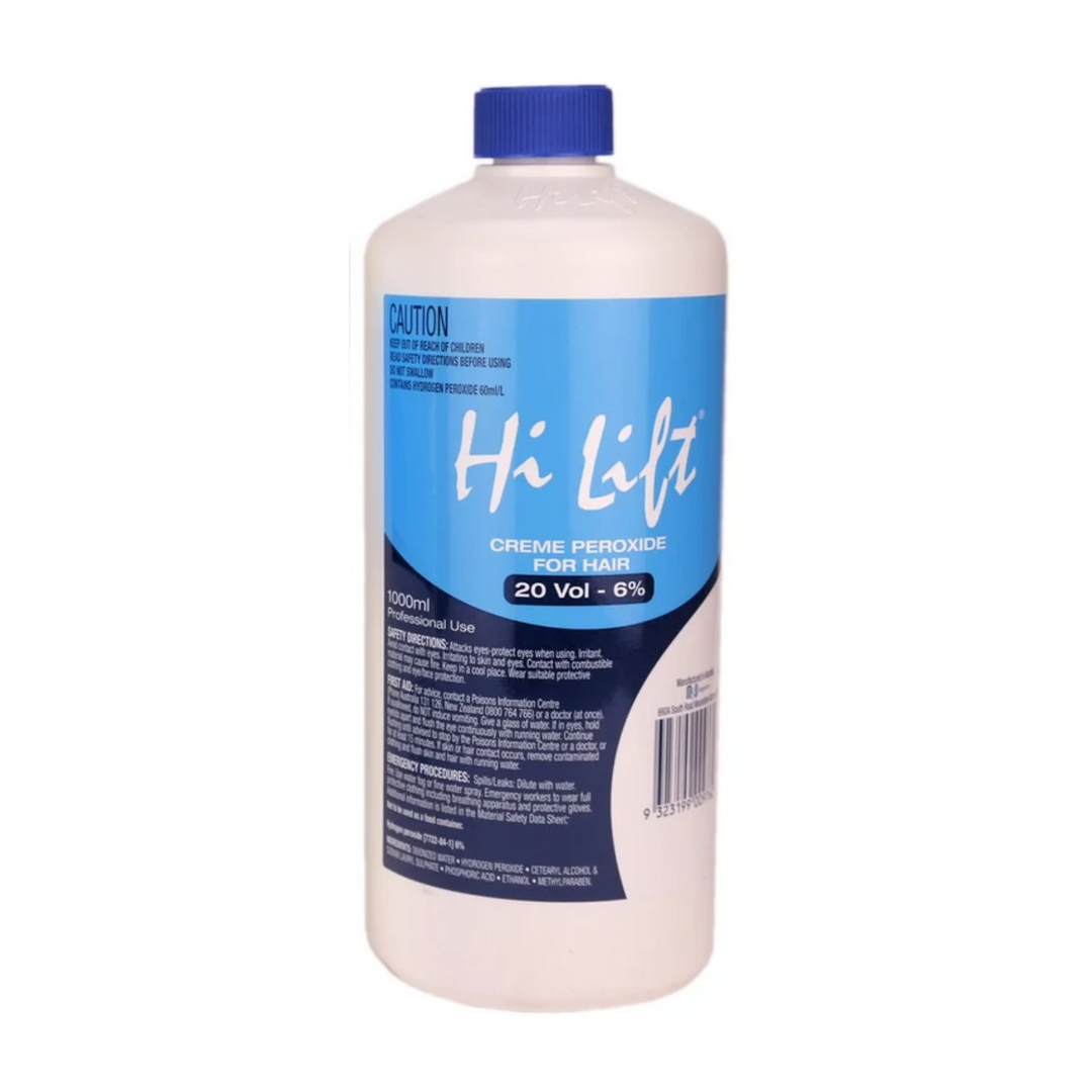 HI LIFT PROFESSIONAL Creme Peroxide  |  1000ml, Various Colours