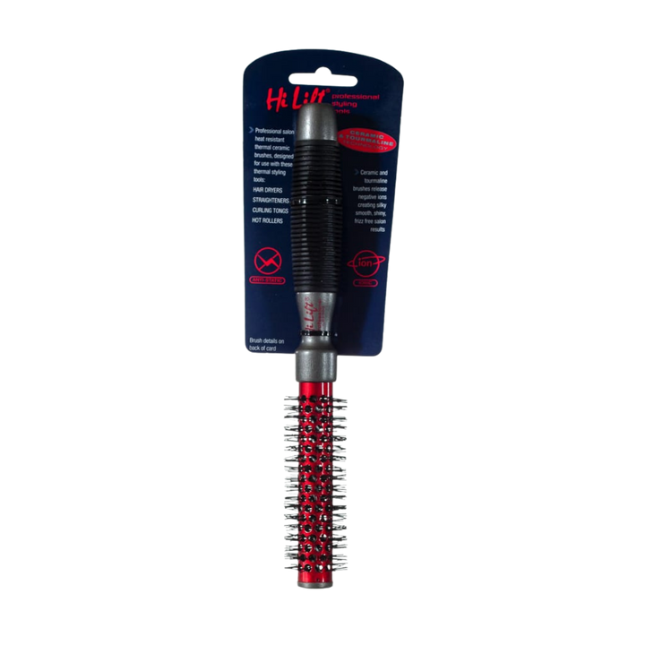 HI LIFT PROFESSIONAL Super Grip Ceramic Tourmaline Hot Tube Brush  |  Various Sizes
