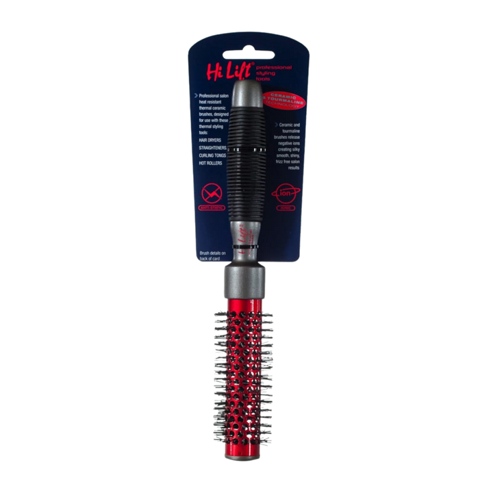 HI LIFT PROFESSIONAL Super Grip Ceramic Tourmaline Hot Tube Brush  |  Various Sizes