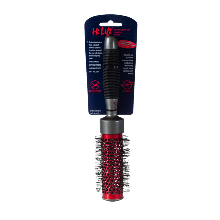 HI LIFT PROFESSIONAL Super Grip Ceramic Tourmaline Hot Tube Brush  |  Various Sizes