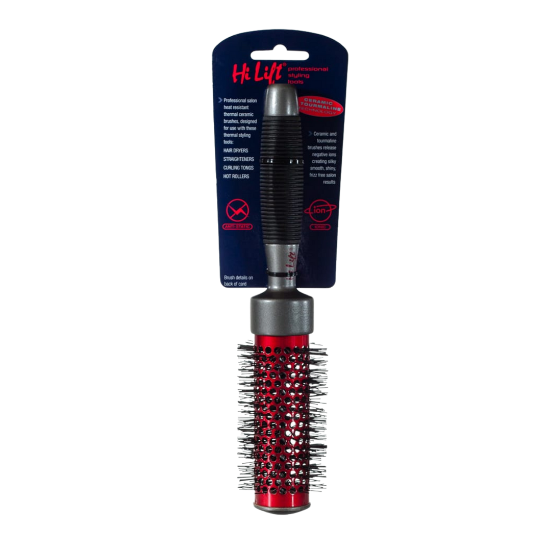 HI LIFT PROFESSIONAL Super Grip Ceramic Tourmaline Hot Tube Brush  |  Various Sizes