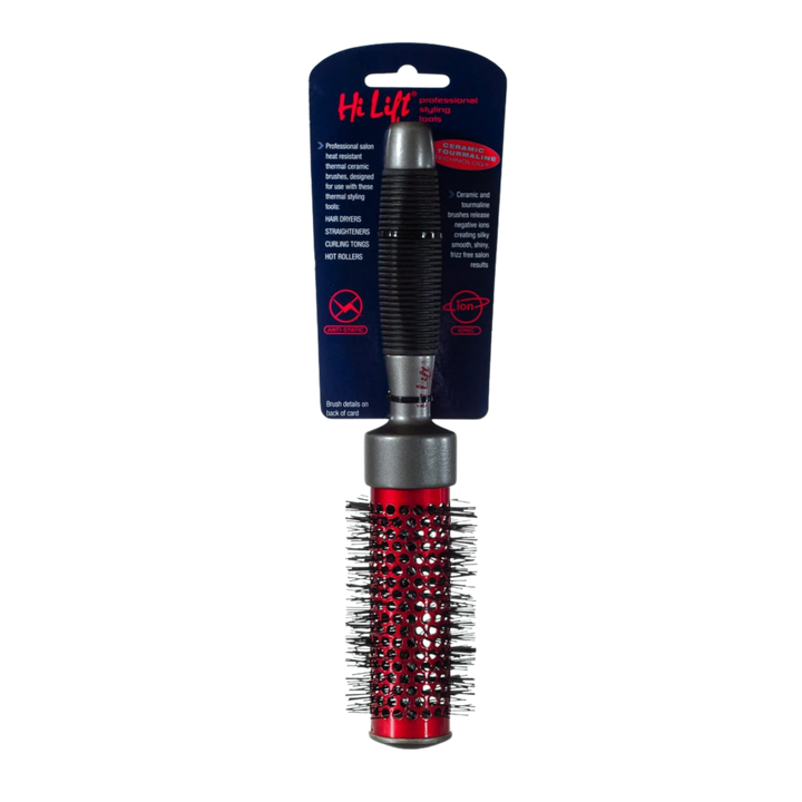HI LIFT PROFESSIONAL Super Grip Ceramic Tourmaline Hot Tube Brush  |  Various Sizes