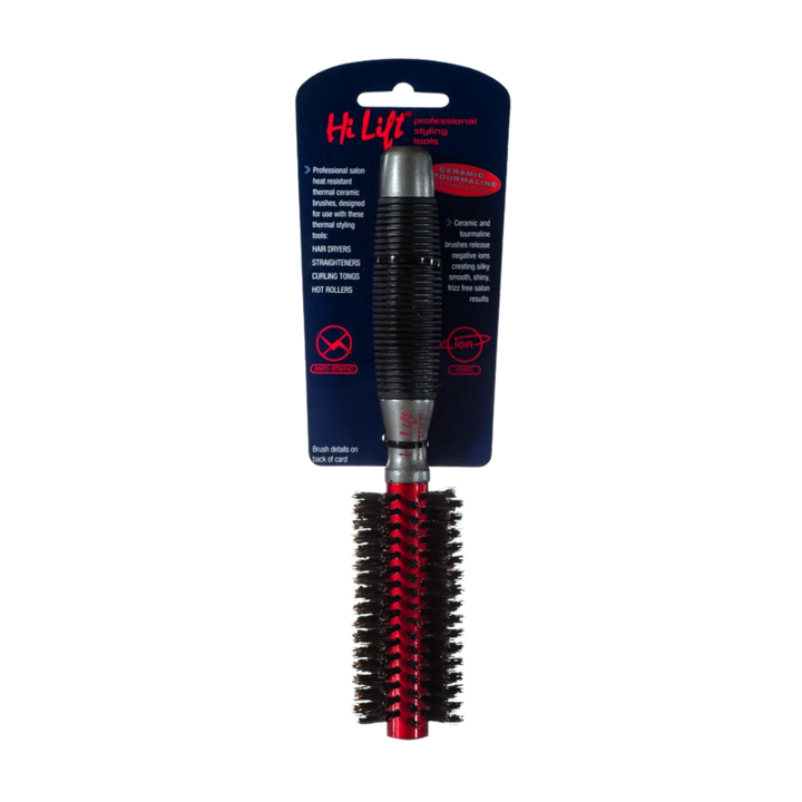 HI LIFT PROFESSIONAL Super Grip Ceramic Tourmaline 100% Boar Bristle Brush  |  Various Sizes