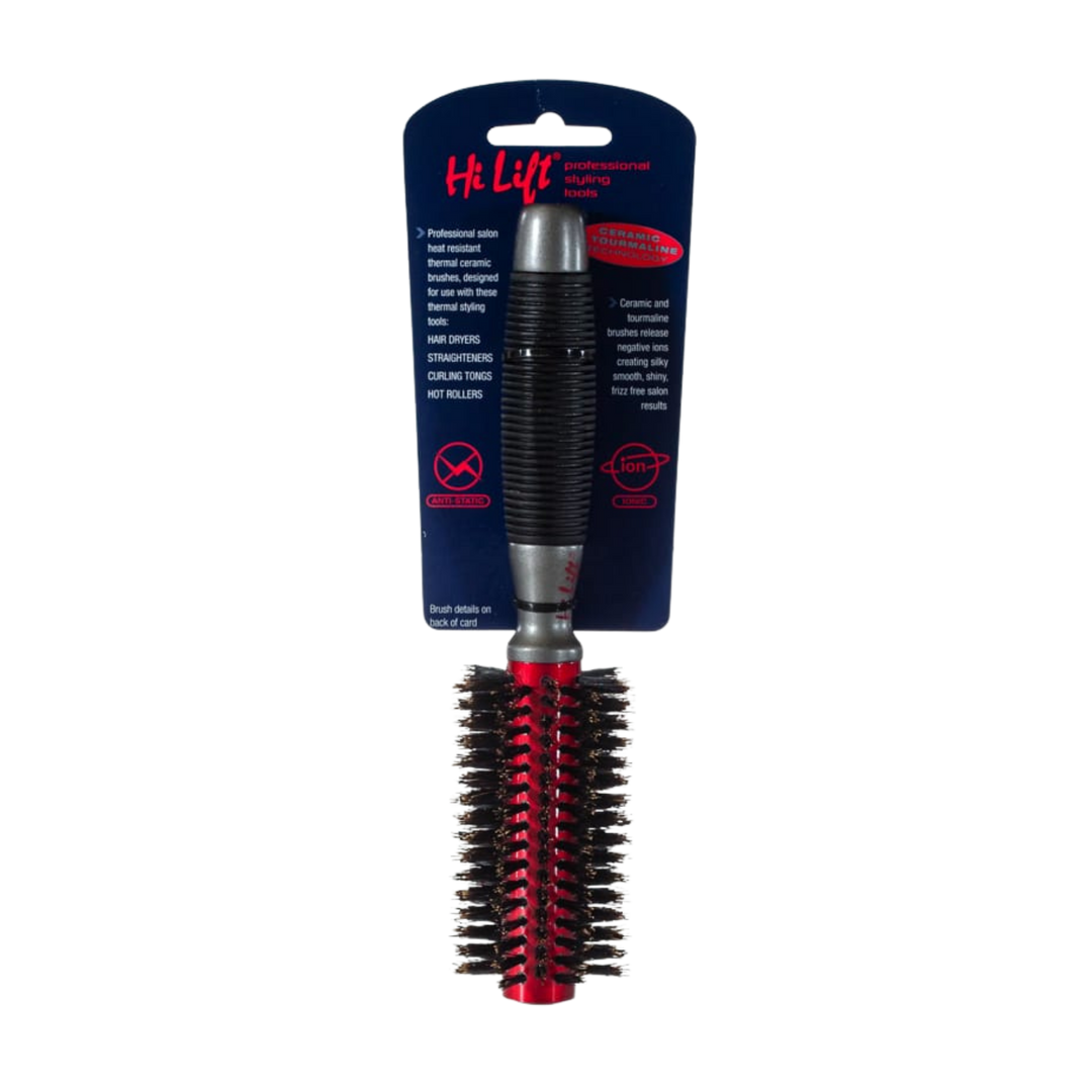 HI LIFT PROFESSIONAL Super Grip Ceramic Tourmaline 100% Boar Bristle Brush  |  Various Sizes