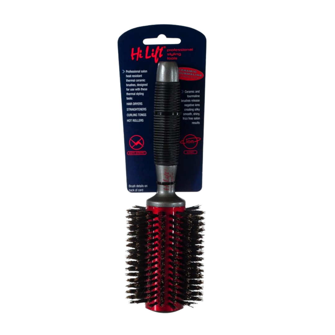 HI LIFT PROFESSIONAL Super Grip Ceramic Tourmaline 100% Boar Bristle Brush  |  Various Sizes